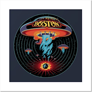 Boston band vinyl record Posters and Art